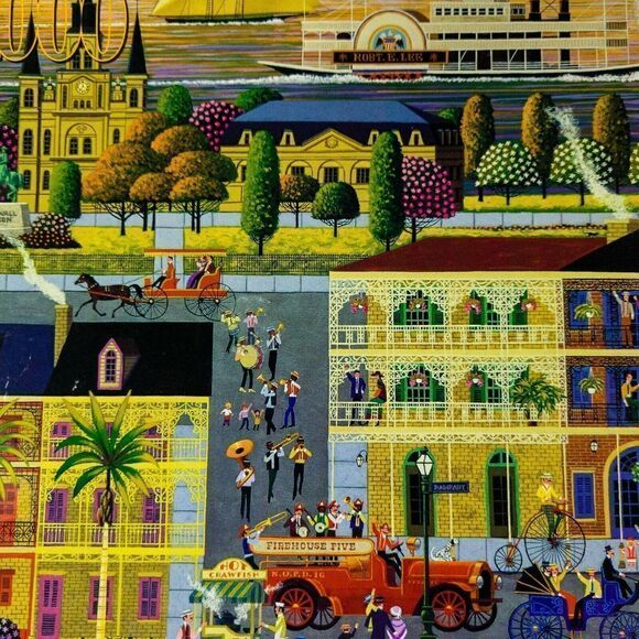 Hometown Collection Rampart Street Parade 1000 Piece Puzzle - Picture 1 of 7